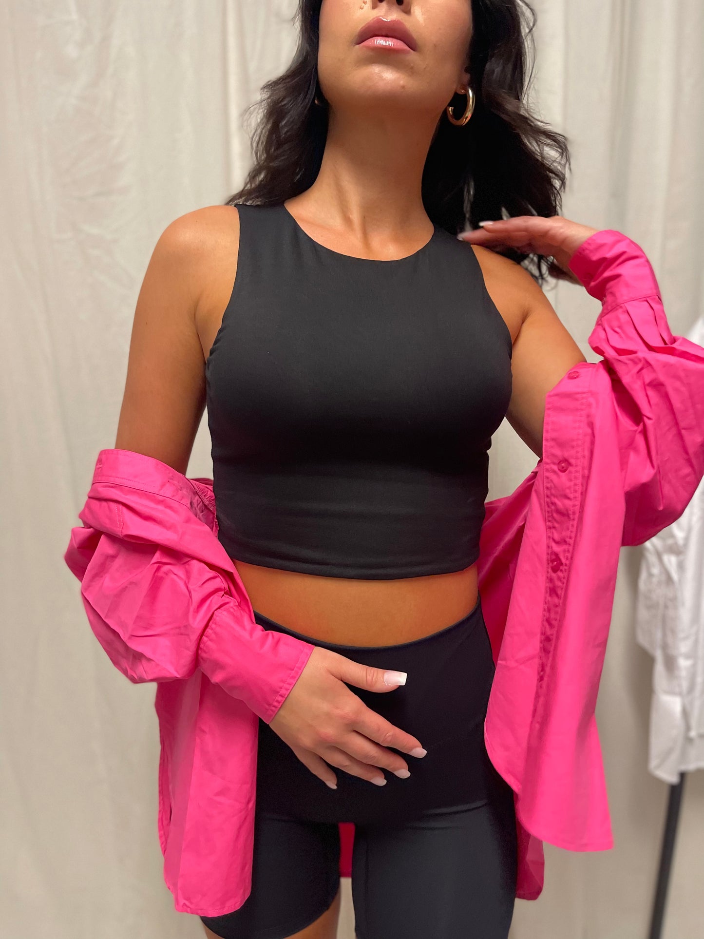 Racer Back Crop Top