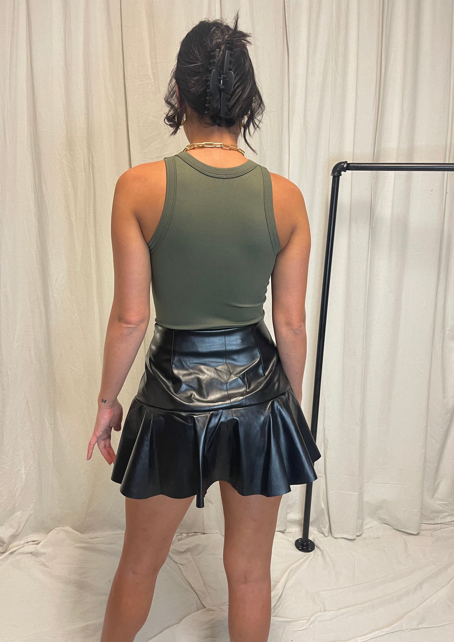 Leather Skort